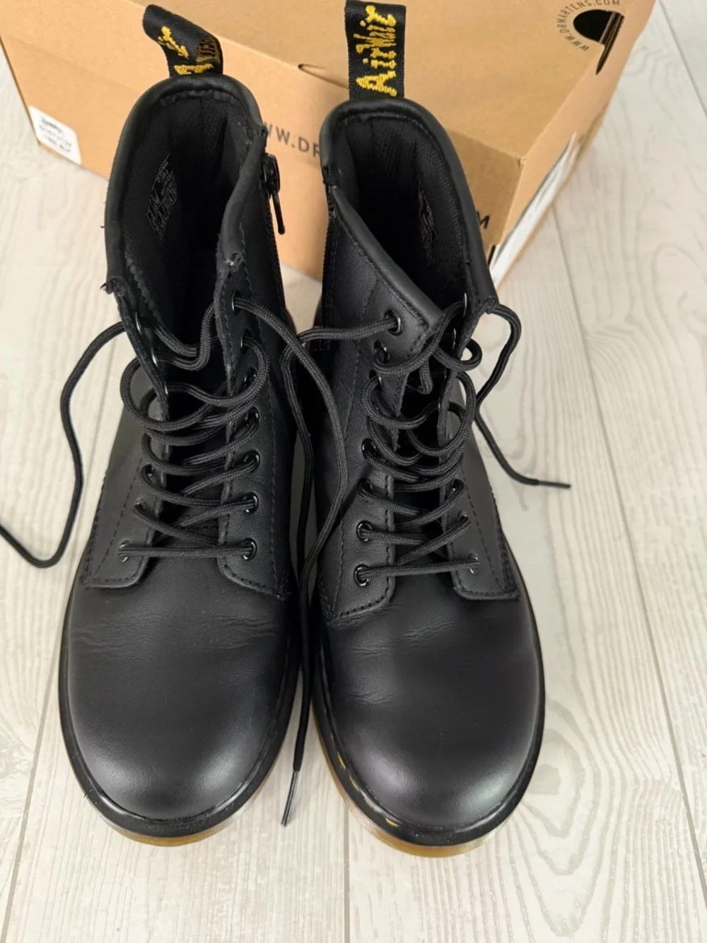 Dr. Martens Black Softy T Lace Up Boots